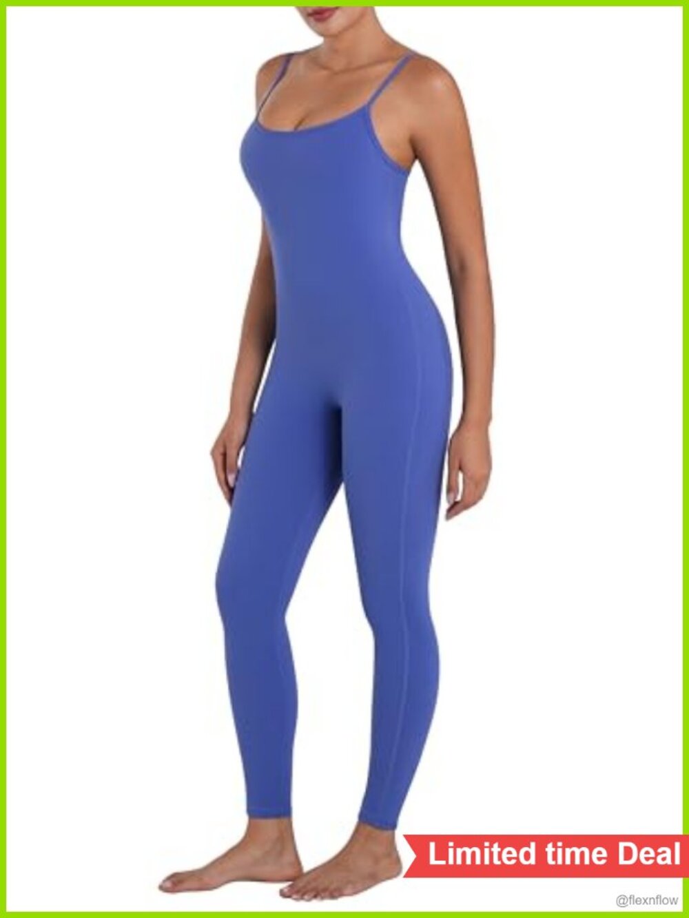 Sunzel Yoga Jumpsuit Adjustable Spaghetti Strap Sleeveless Bodysuit
